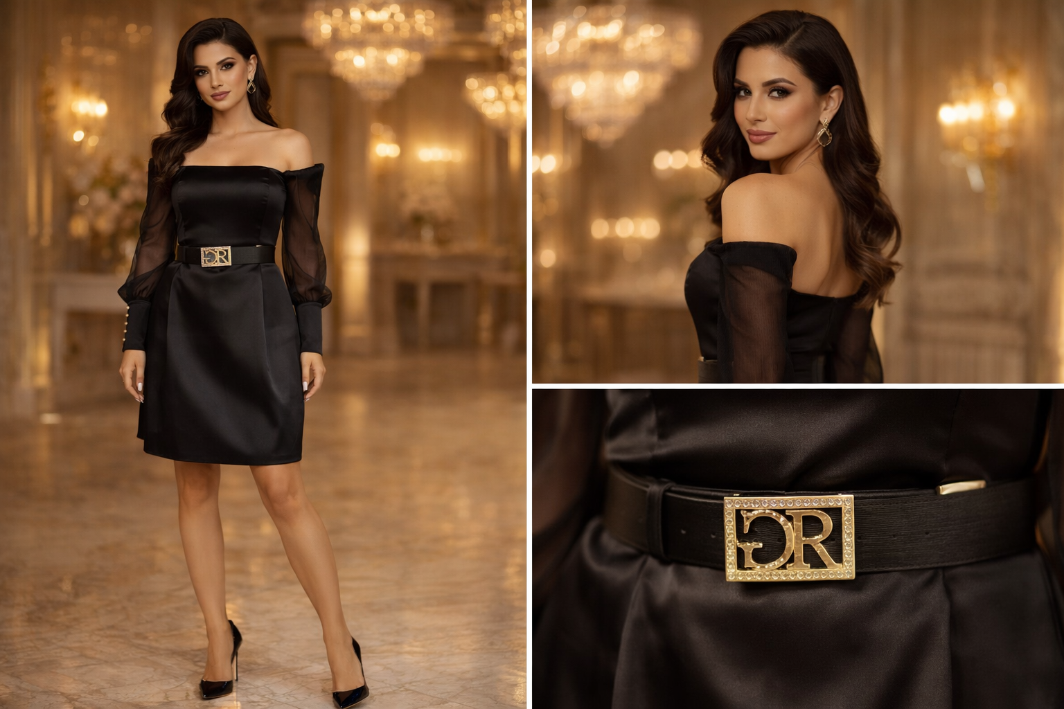 Black Royal Off-Shoulder Dress – Last Piece

فستان أسود ملكي أوف شولدر – آخر قطعة