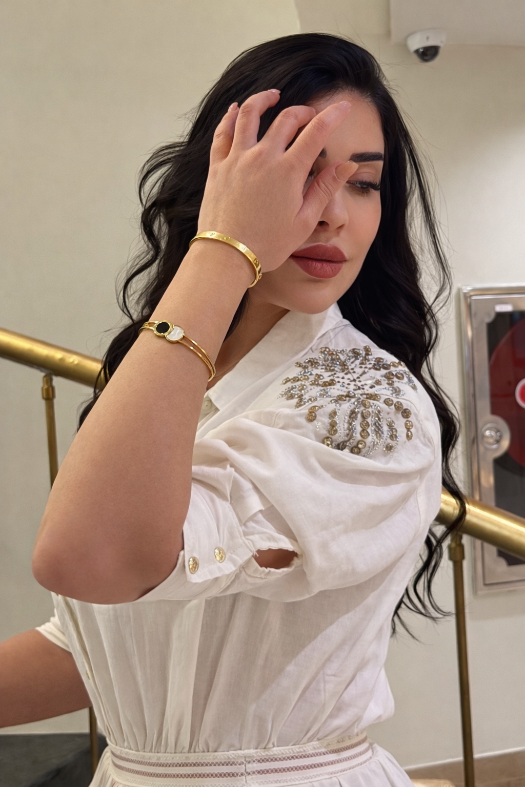 Premium Linen Embroidered Dress – Turkish Elegance | فستان كتان بتطريز هاند ميد