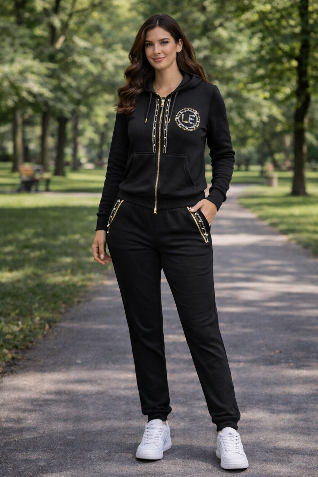 Luxury Zip Hoodie Set – Casual Chic | طقم هودي بسوستة شيك ومريح