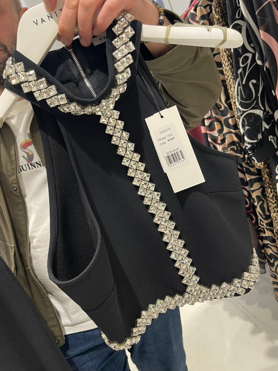 Elegant Black Two-piece Set طقم اسود انيق